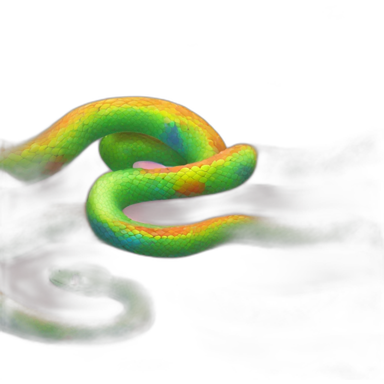 rainbow snake emoji