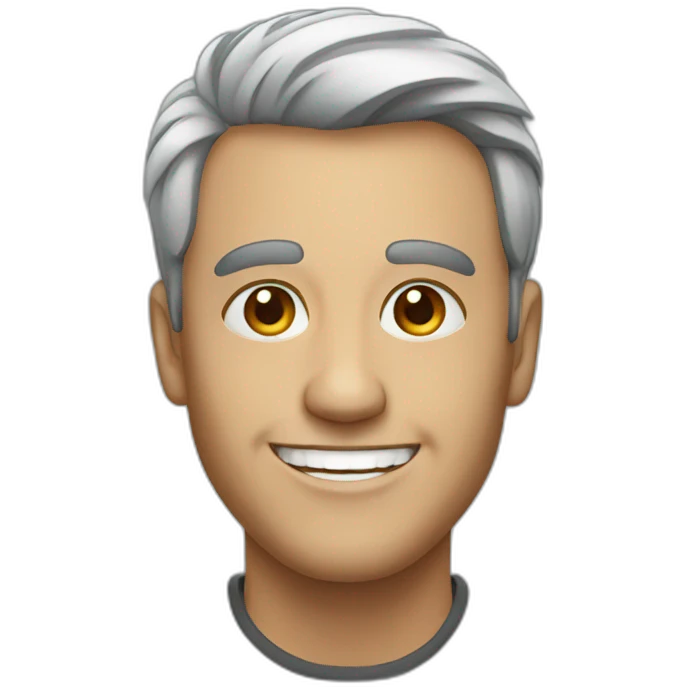 smiling portrait of man emoji