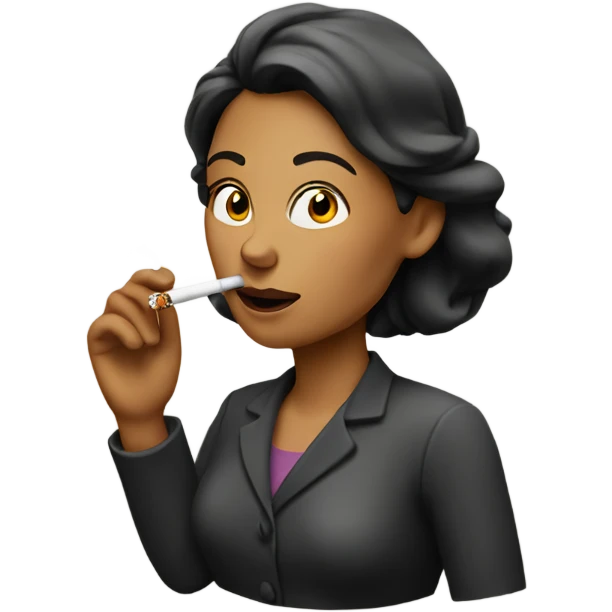 Woman smoking emoji
