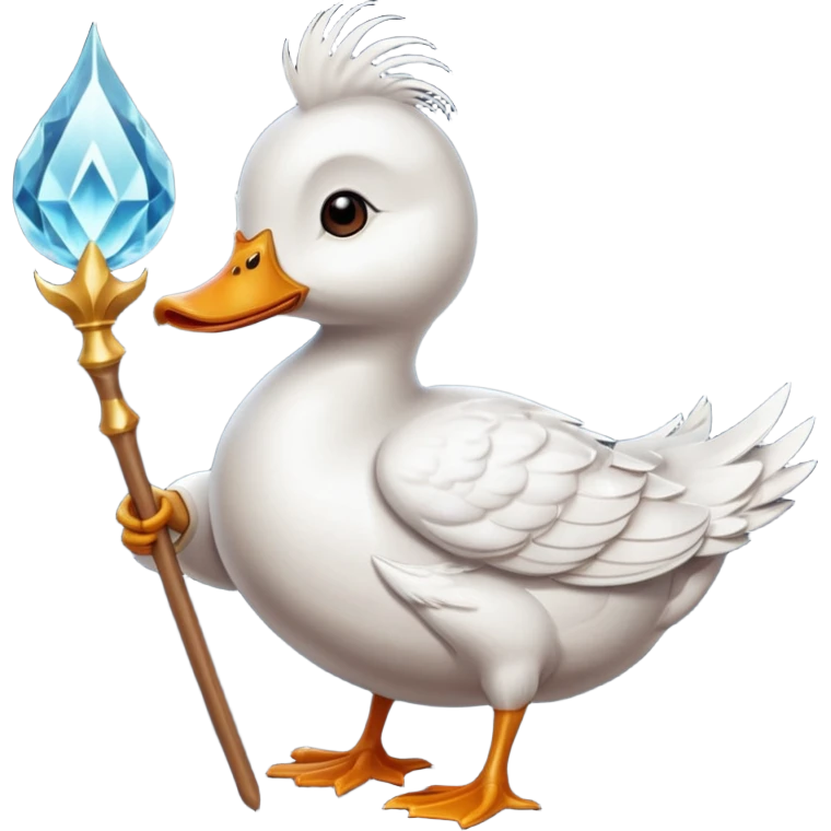Duck holding magic staff






 emoji