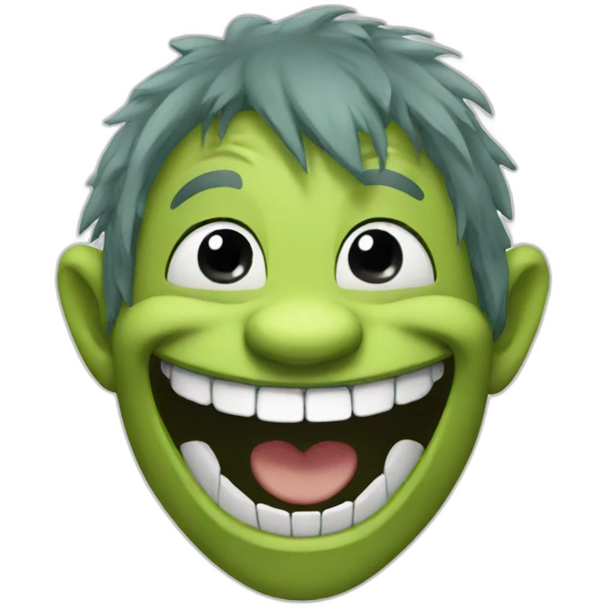 Troll smile emoji
