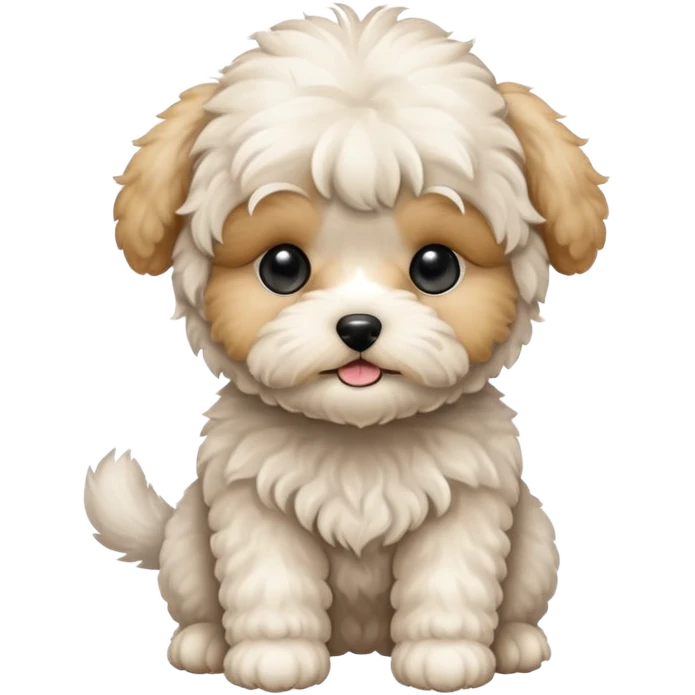 off white maltipoo puppy emoji
