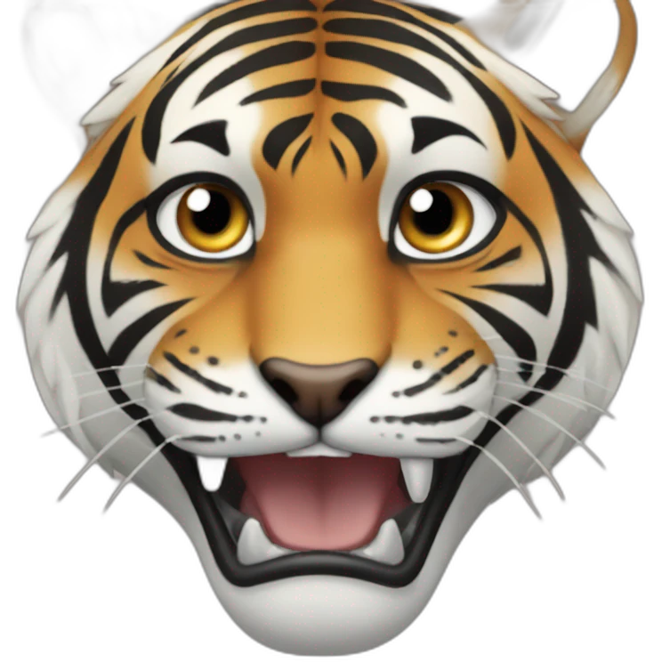 Un tigre qui fait pipi emoji