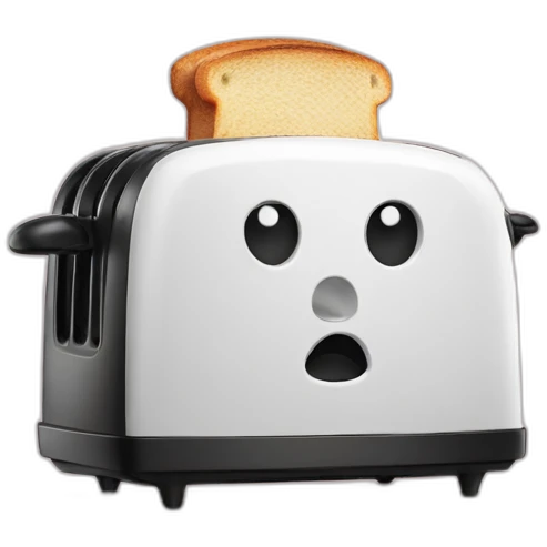 Confused toaster emoji