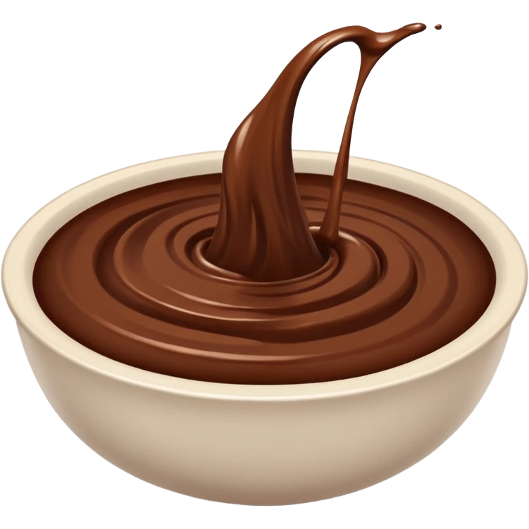 plain brown liquid in a white bowl emoji