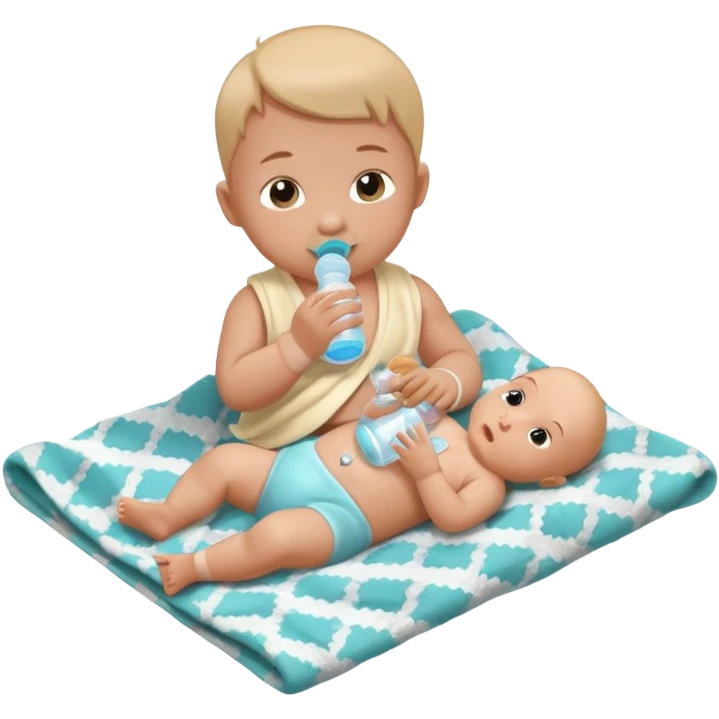 isometric style of items in a "baby list" emoji