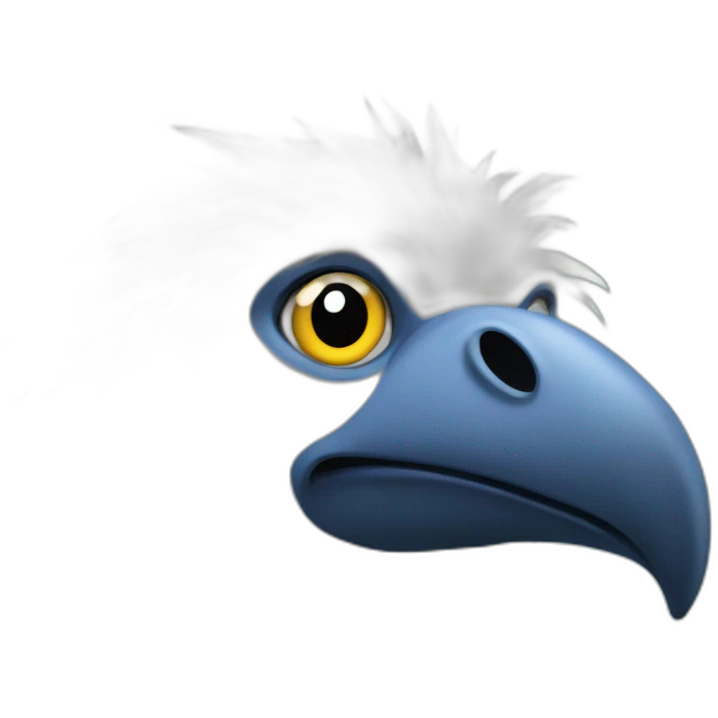 yetti bird wuth long nose emoji