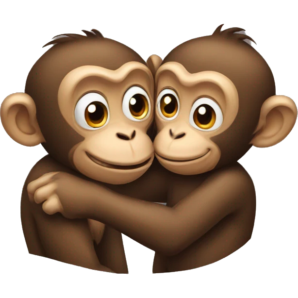 Monkey kissing emoji