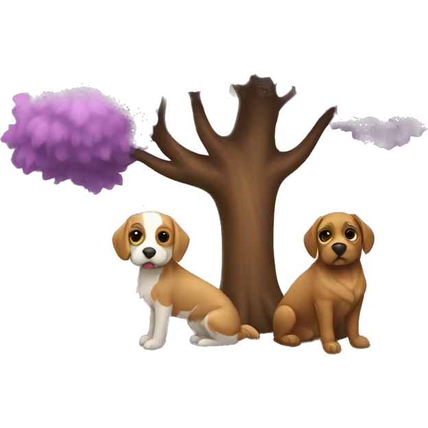 Arbol de perros emoji