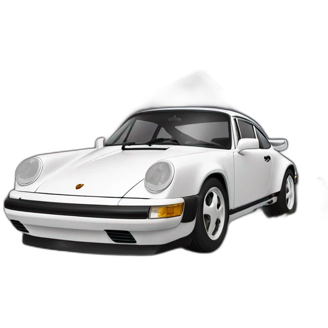 Voiture porsche avec un dragon qui l'entour emoji