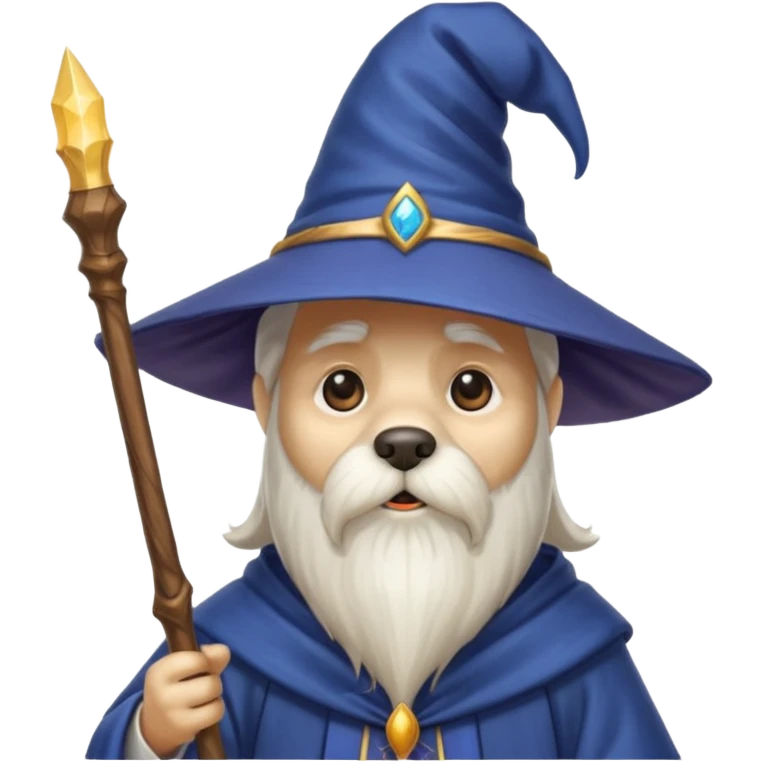 Dog wizard emoji