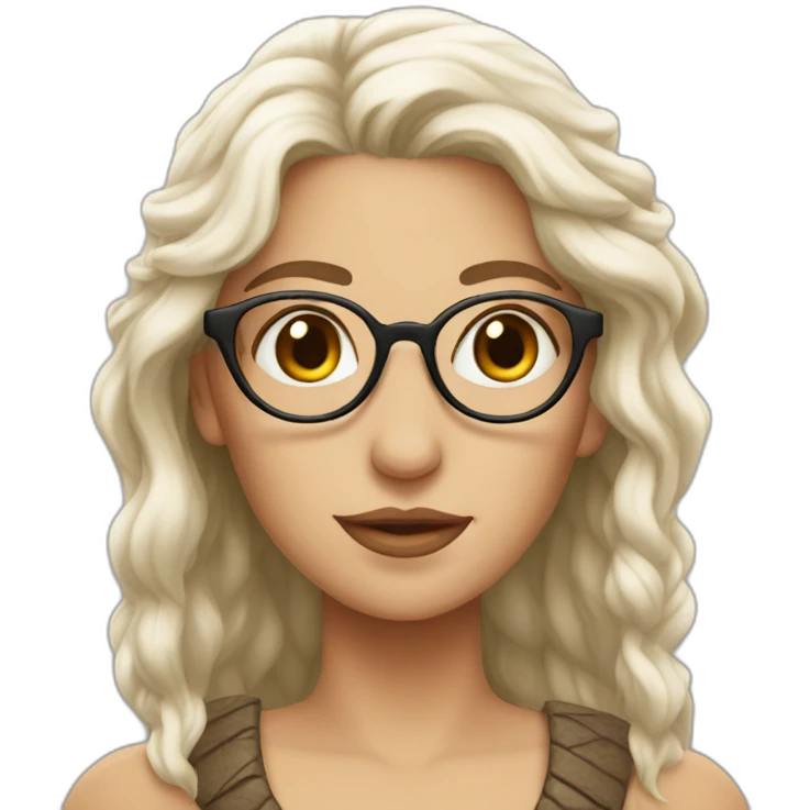 khaleesi with glasses emoji