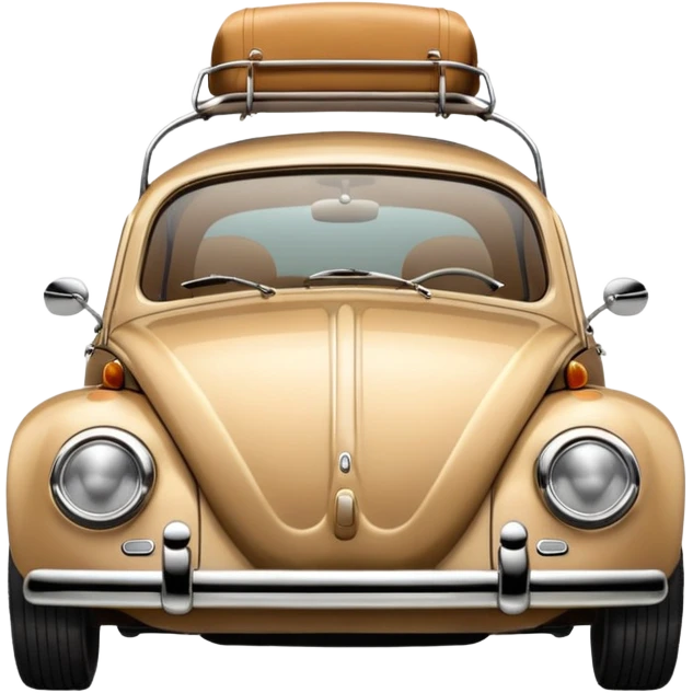 Vw bug in tan emoji