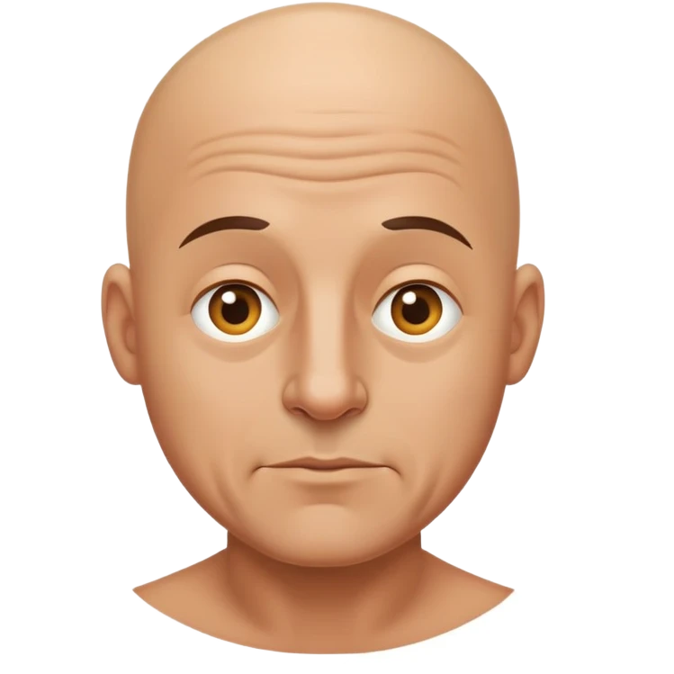 Лысый алкаш пьяный  emoji