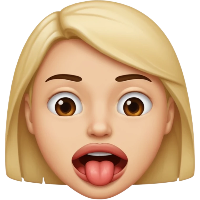 Biting lip emoji