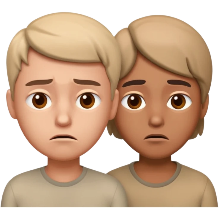 disapointment people, 3D emoji