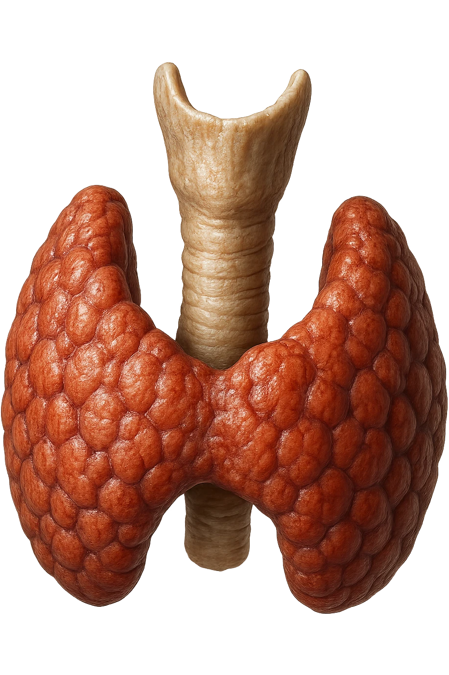 tiroide umana anatomica iperrealistica in 3d emoji