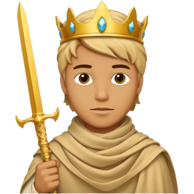 Desert Prince – sand scarf + gold dagger, Golden Princes. emoji