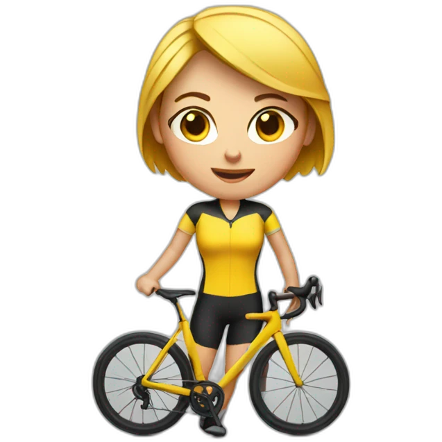 female-cyclist emoji