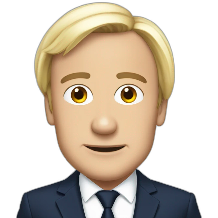 macron sur marine lepen emoji