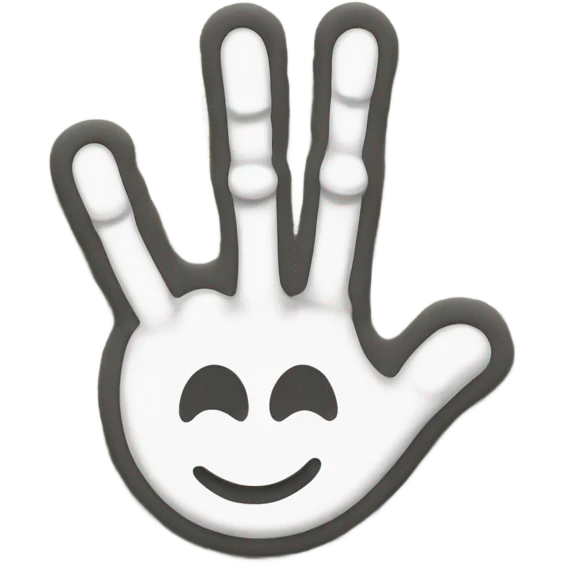 Smiling emoji with middle finger  emoji