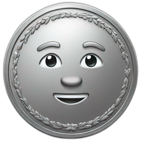 silver coin emoji