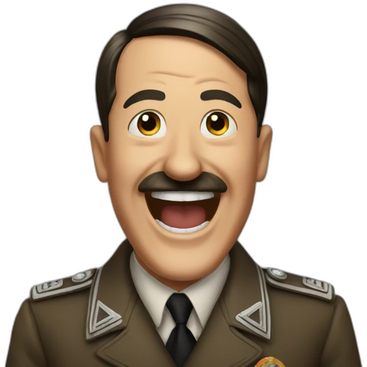 hitler laughing emoji