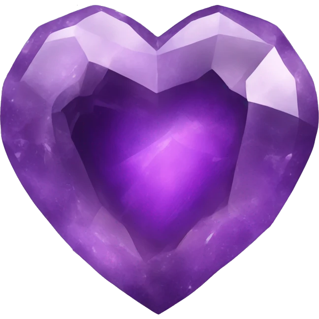Amethyst heart  emoji