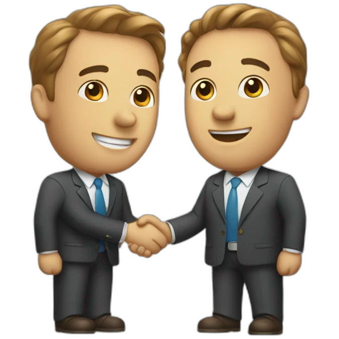 dealtwo business man shaking hands emoji