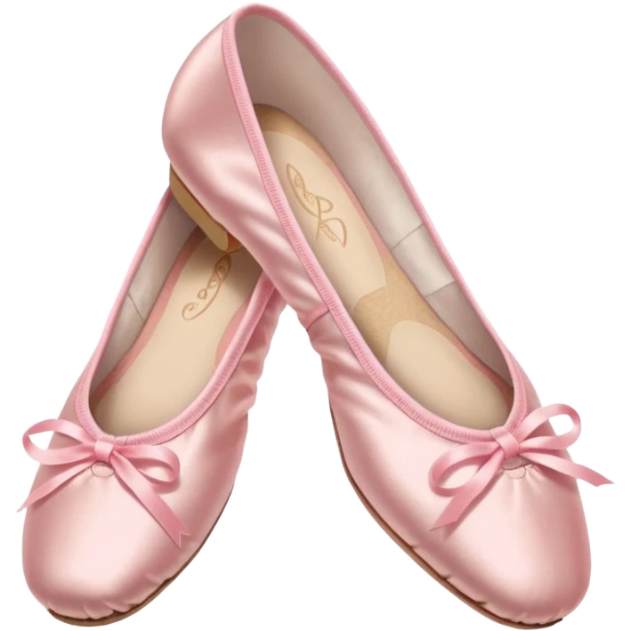 Pink ballet point shoes emoji
