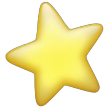yellow star which is glowing use as a example the normal yellow emoji star emoji