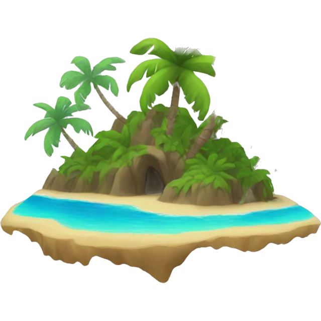 Tropical island emoji
