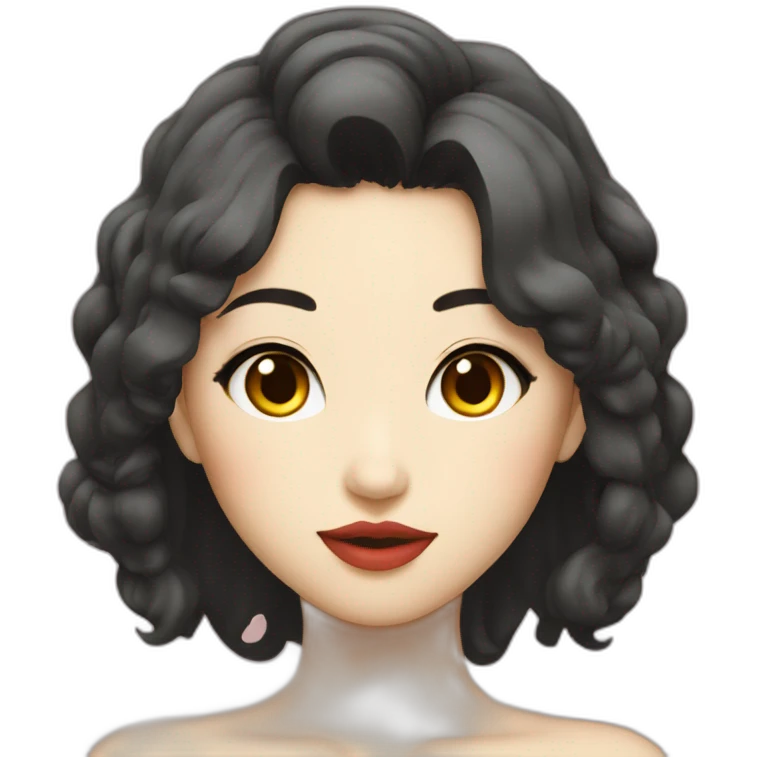 sultry Japanese girl emoji