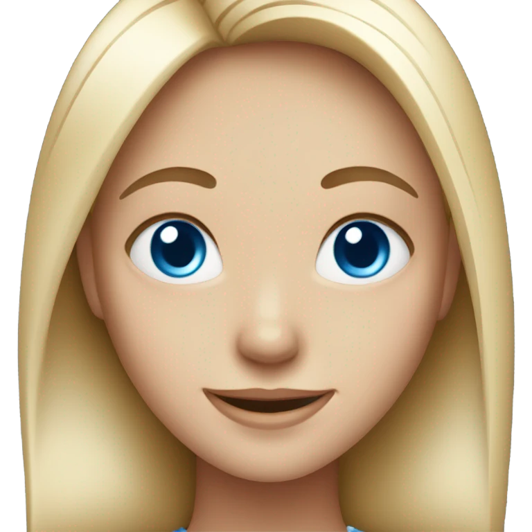 happy girl with car blue eyes emoji