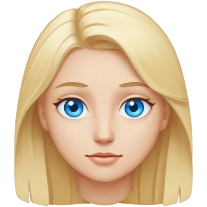 blonde hair and blue eyes emoji