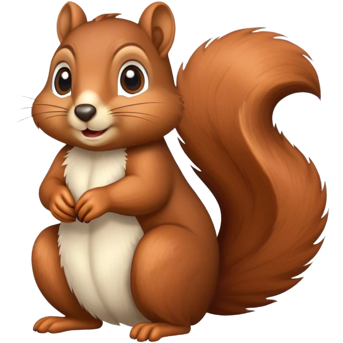 As a squirrel emoji