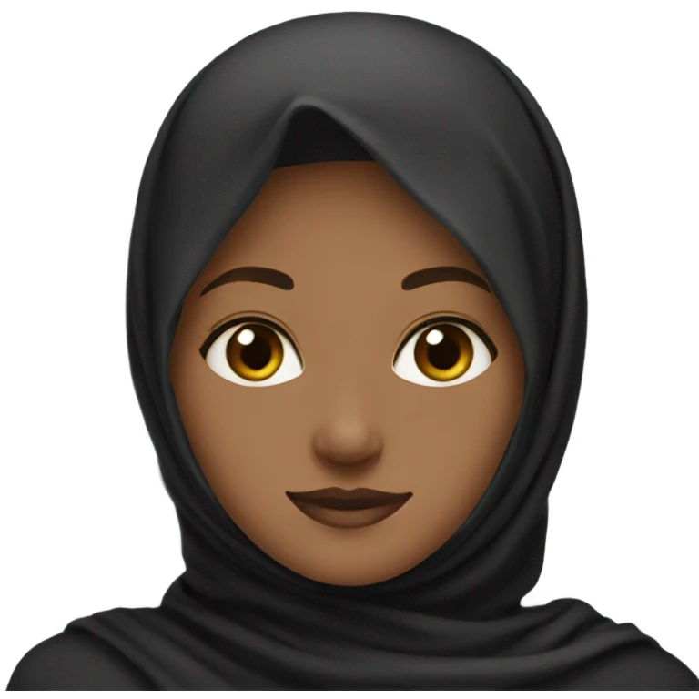 Create a woman wearing black hijab emoji