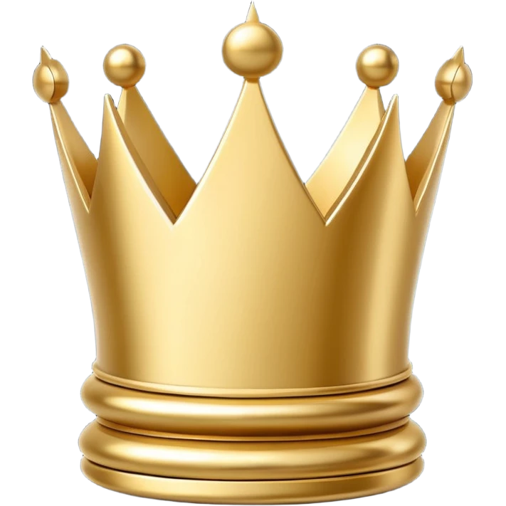 
chess queen piece object, elegant crown top, 3D cartoon, glossy material, soft shadow, mobile game icon style, centered, clean background, no text, no watermark
 emoji