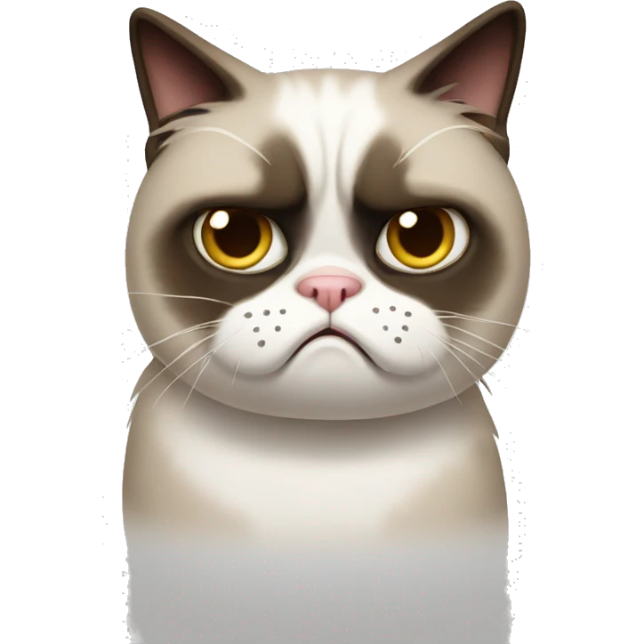 Grumpy cat emoji
