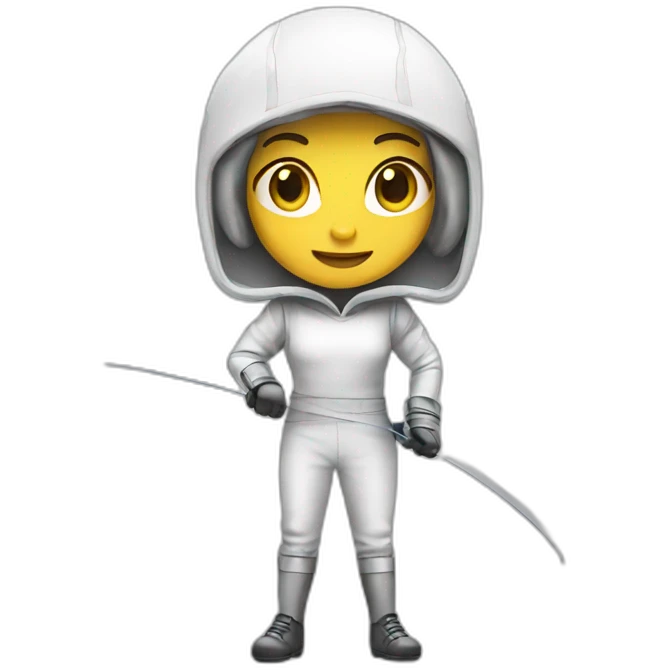 fencing girl emoji