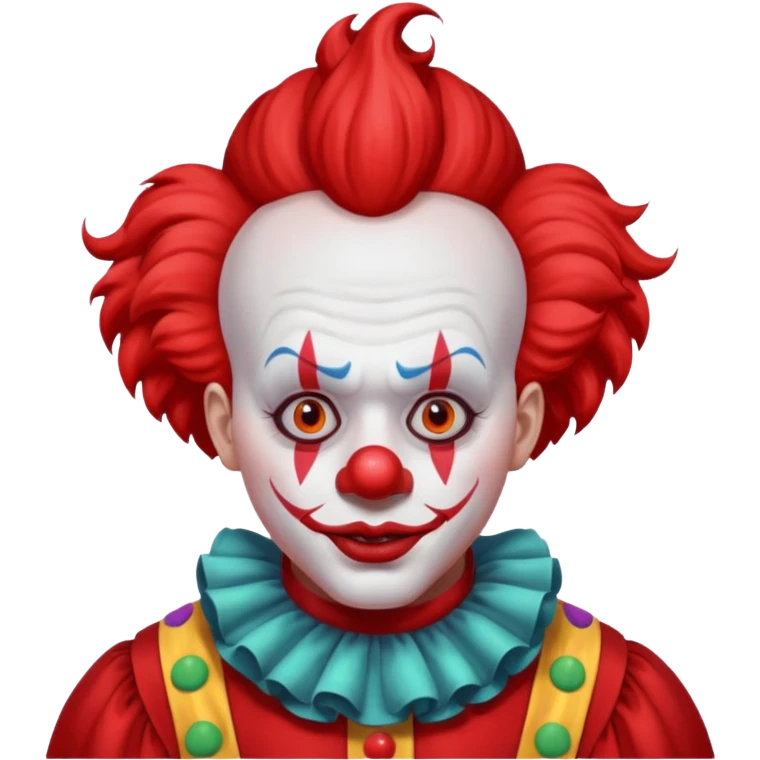 red clown red clothes emoji