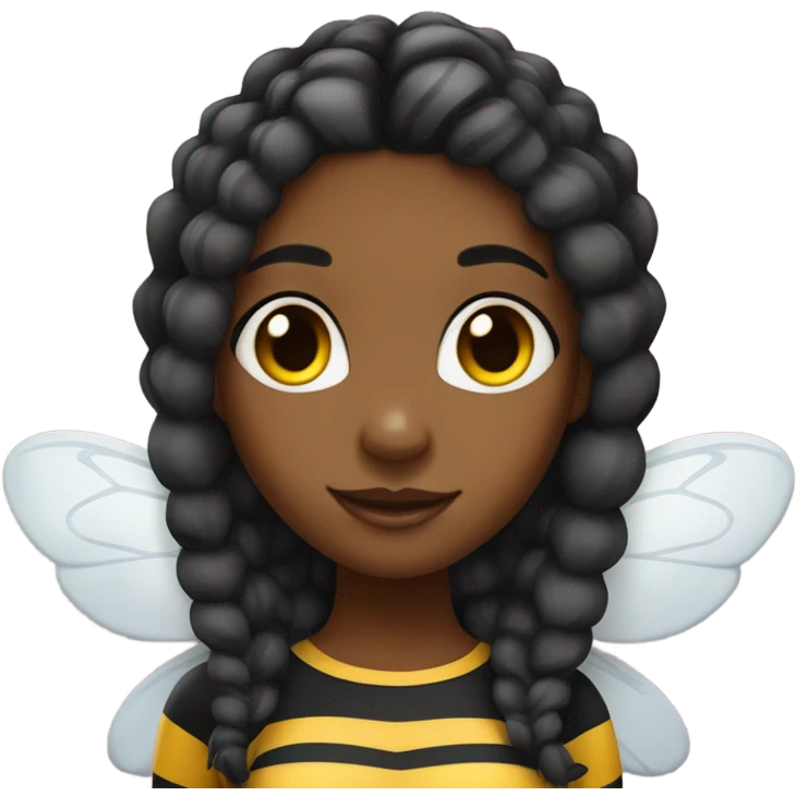 Bumble bee black girl  emoji