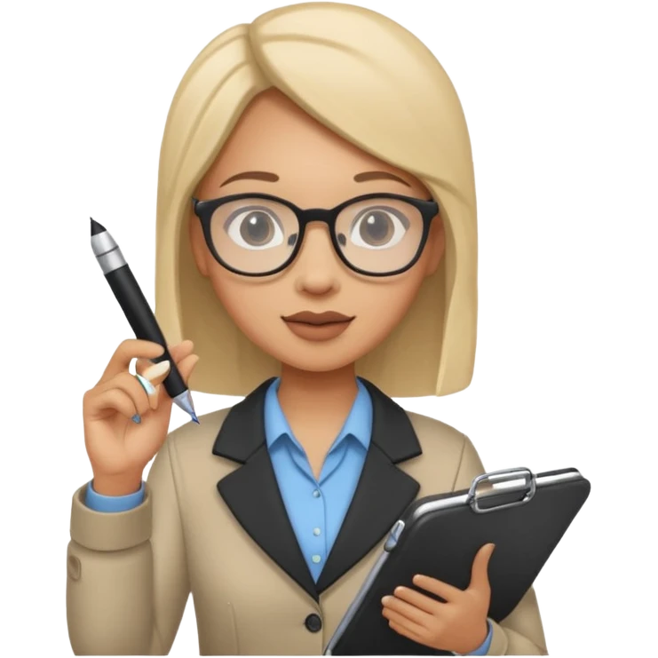a survey research interviewer asking questions and recording data please add the word CASES to the back of the clipboard emoji