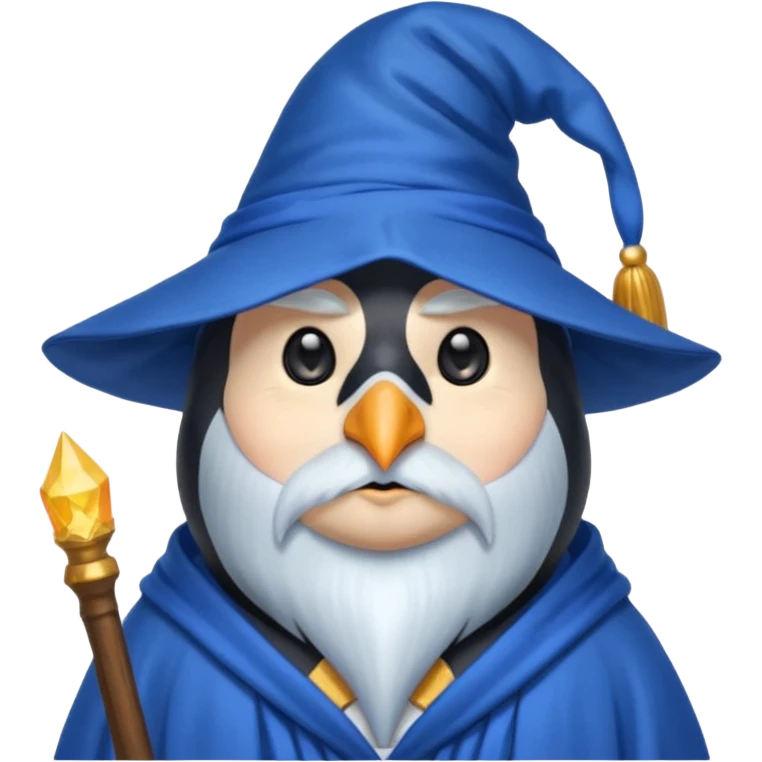 Penguin Wizard emoji