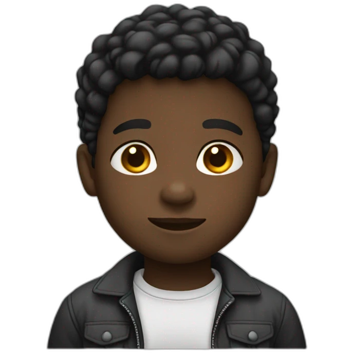 niño negro emoji