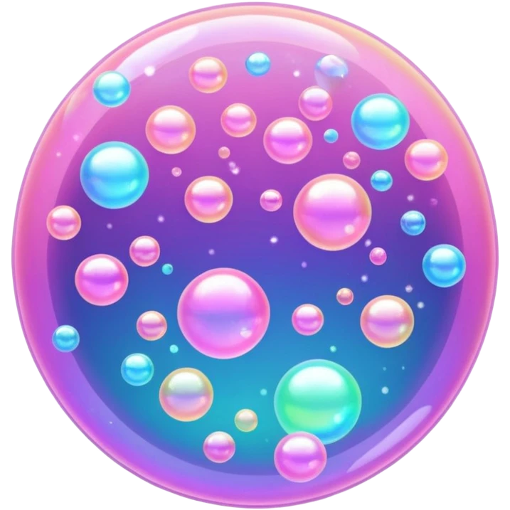 pink  bubbles glittter emoji