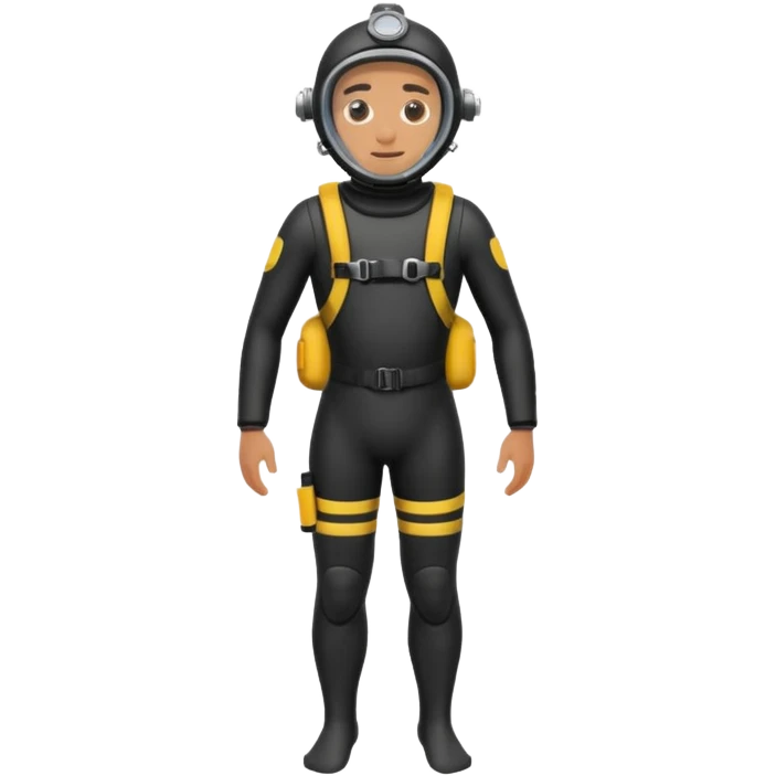 diver man swimming full body with full scuba gear
 emoji
