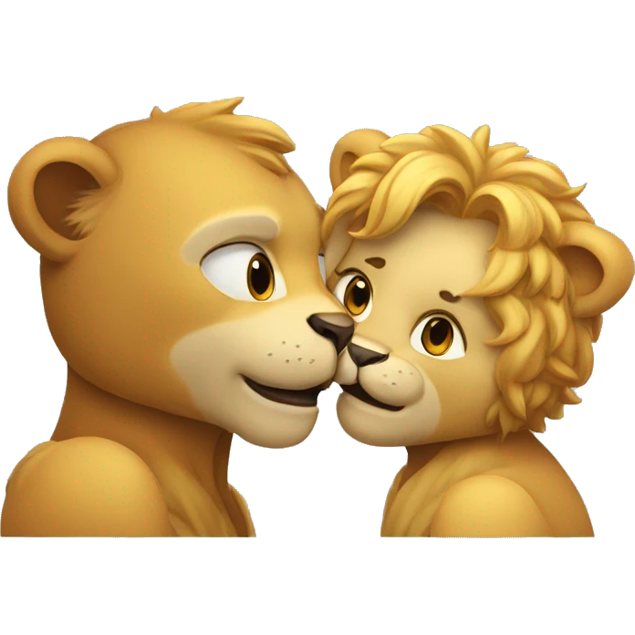 León tirando un beso emoji