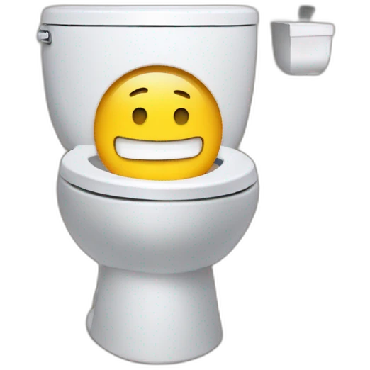 Macron au toilet emoji