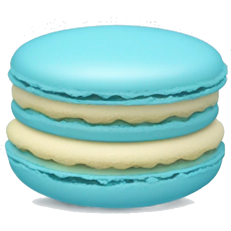 one baby blue Macaron emoji